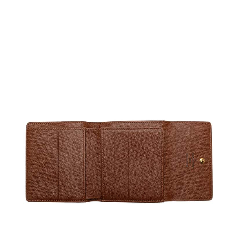 Louis Vuitton Monogram Portefeuille Elise Wallet Brown Canvas Good condition - Model View