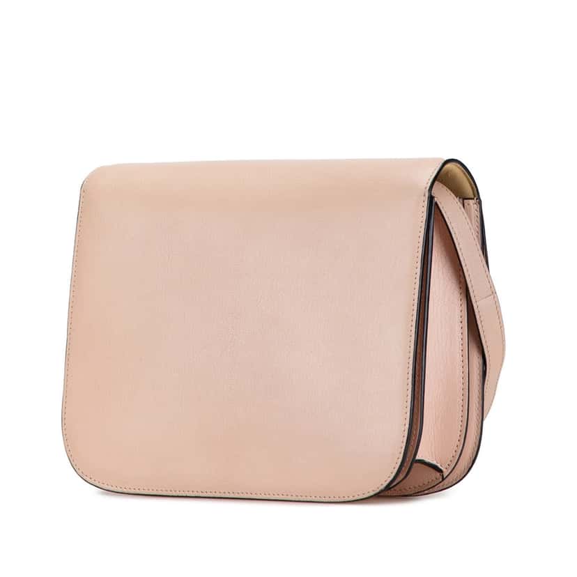 Celine Medium Calfskin Classic Box Pink Leather Good condition - Back View