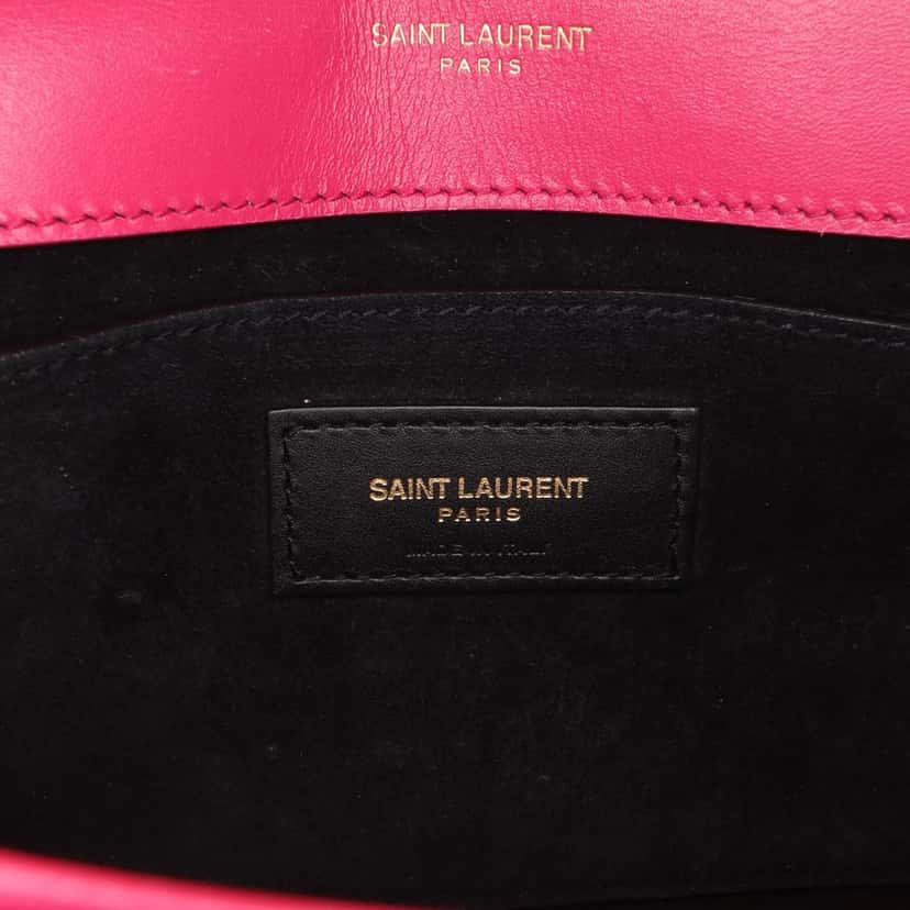 Saint Laurent Medium Smooth Calfskin Classic Monogram Kate Tassel Crossbody Pink Leather Good condition - Box View