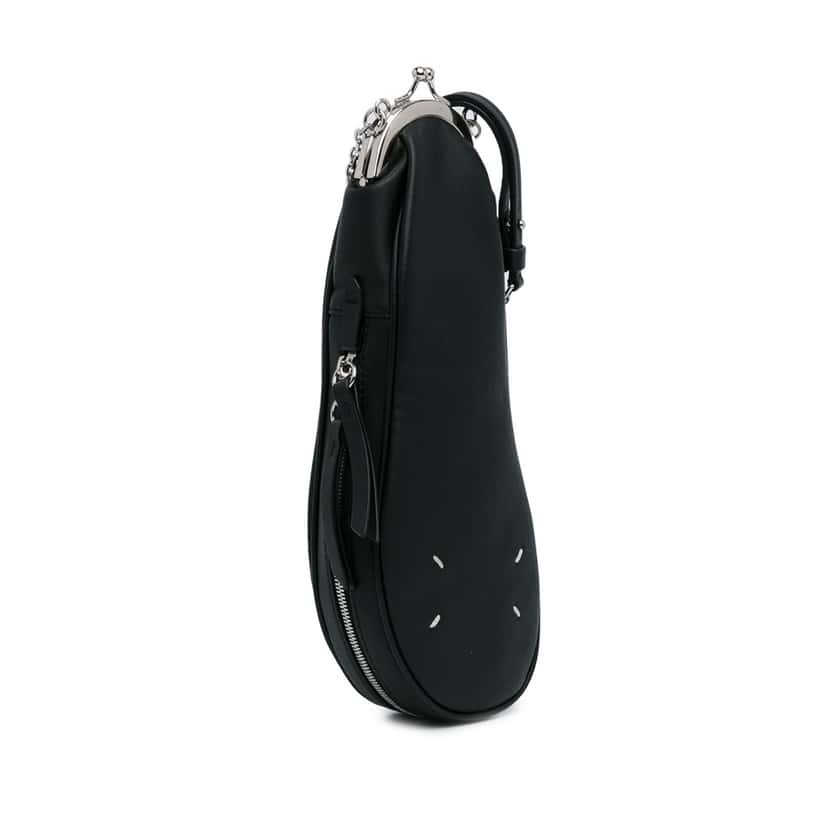Maison Margiela Leather Tabi Crossbody Black Leather Good condition - Back View