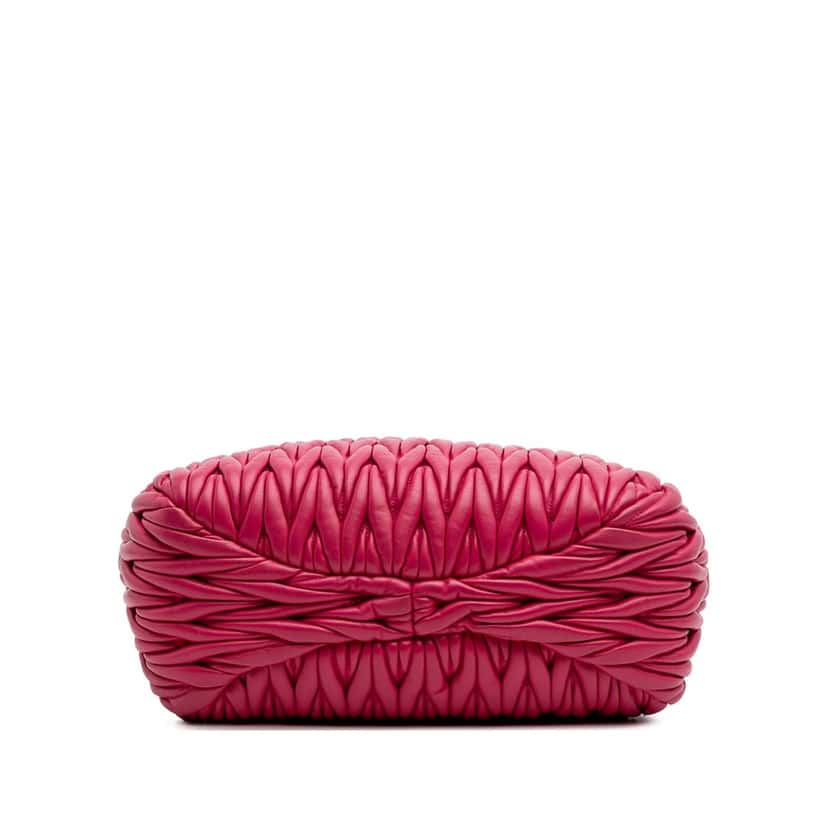 Miu Miu Matelasse Nappa Satchel Pink Leather Good condition - Inside View