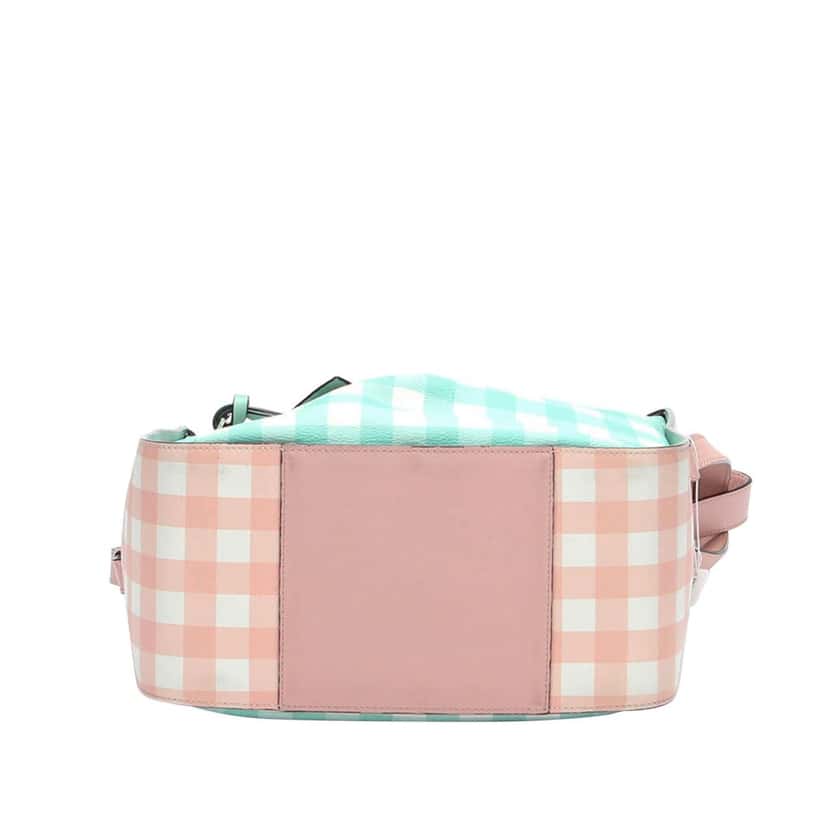 Loewe Small Hammock Gingham Pink Leather Good condition - Model View