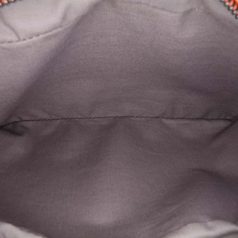 Bottega Veneta Leather Intrecciomirage Butterfly Chain Flap Crossbody Orange Leather Good condition - Model View