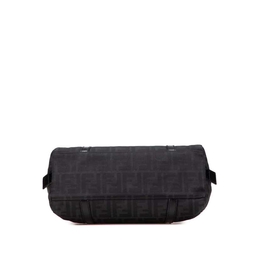 Fendi Zucca Canvas Shoulder Bag Black Canvas Good condition - Inside View
