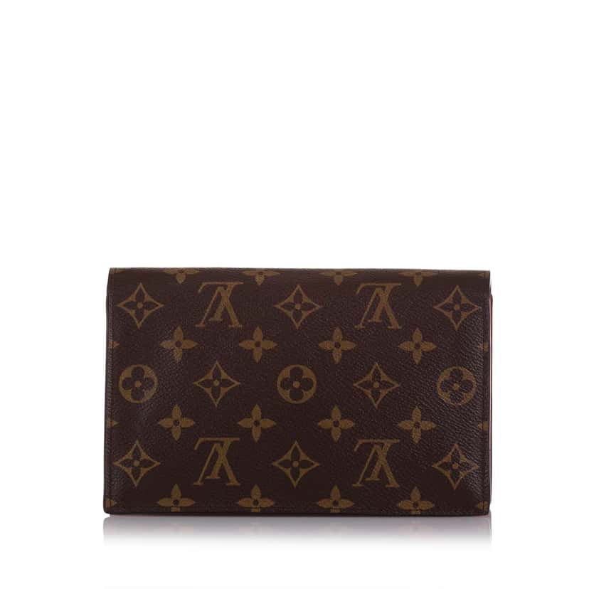 Louis Vuitton Monogram Flore Wallet On Chain Brown Canvas Very good condition - Inside View