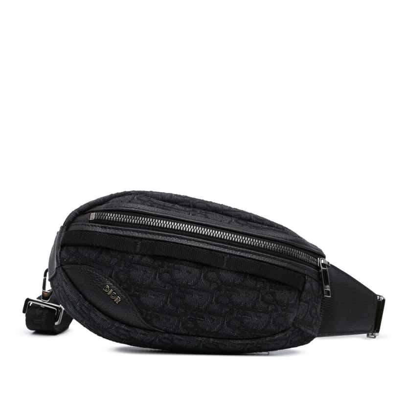 Dior Oblique Scarab Sling Black Canvas Good condition - Front View