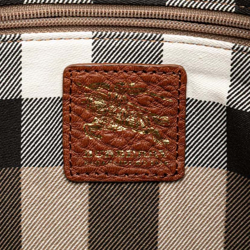 Burberry Canvas Stowell Roll Up Tote Brown Canvas Good condition - Box View
