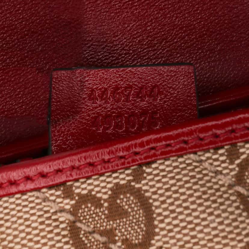 Gucci Mini GG Marmont Matelasse Canvas Flap Crossbody Brown Canvas Good condition - Box View