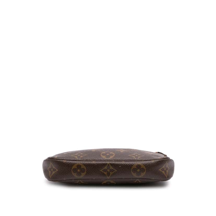 Louis Vuitton Monogram Mini Pochette Accessoires Brown Canvas Good condition - Inside View