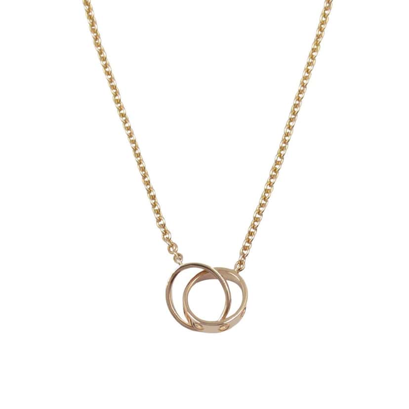 Cartier 18K Rose Gold Baby Love Necklace Pink Rose Gold Good condition - Front View