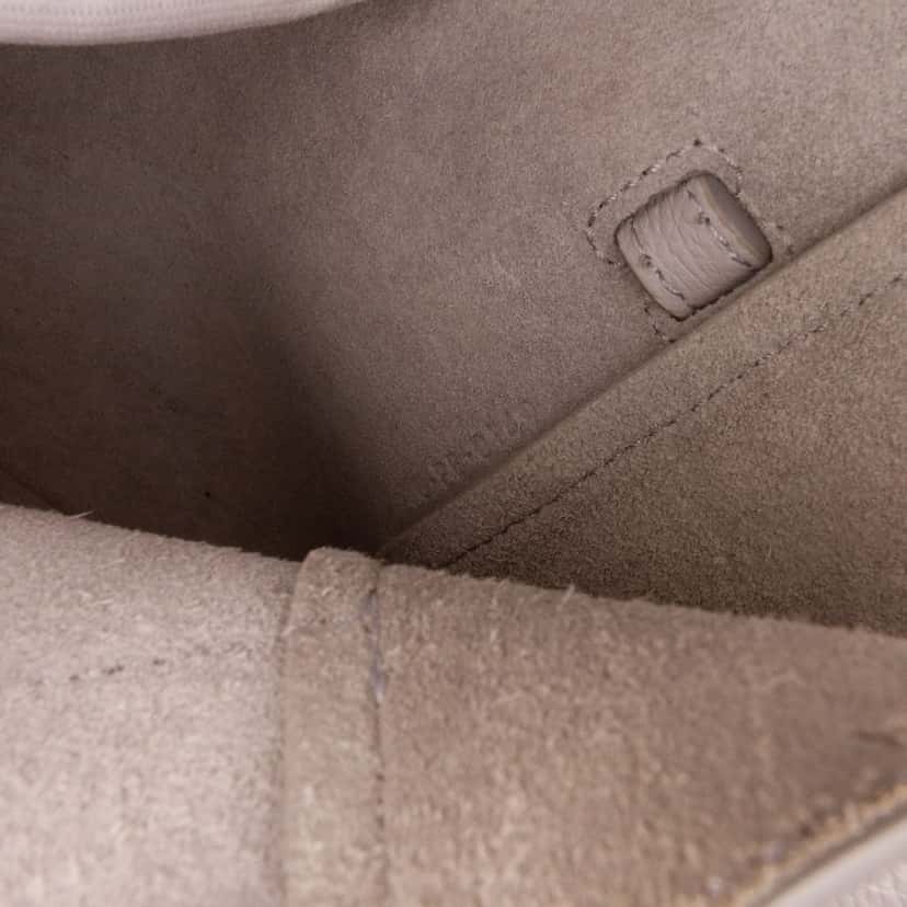 Celine Nano Grained Calfskin Belt Bag Grey Leather Good condition - Box View