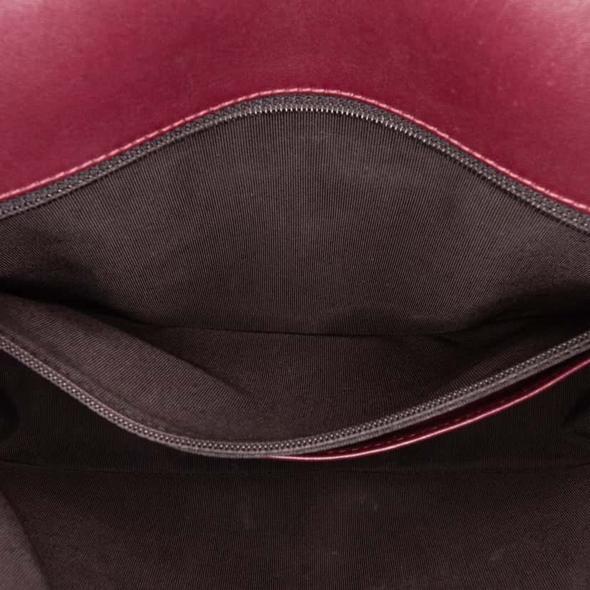 Chanel Chevron Shiny Lambskin Miroir Flap Black Leather Good condition - Box View