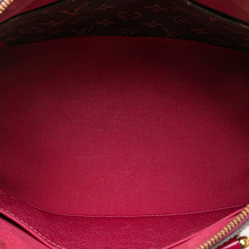 Louis Vuitton Vernis Miroir Satchel Purple Leather Good condition - Model View