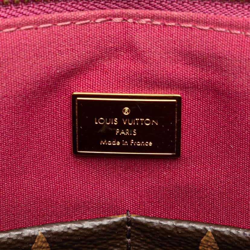 Louis Vuitton Vernis Miroir Satchel Purple Leather Good condition - Box View