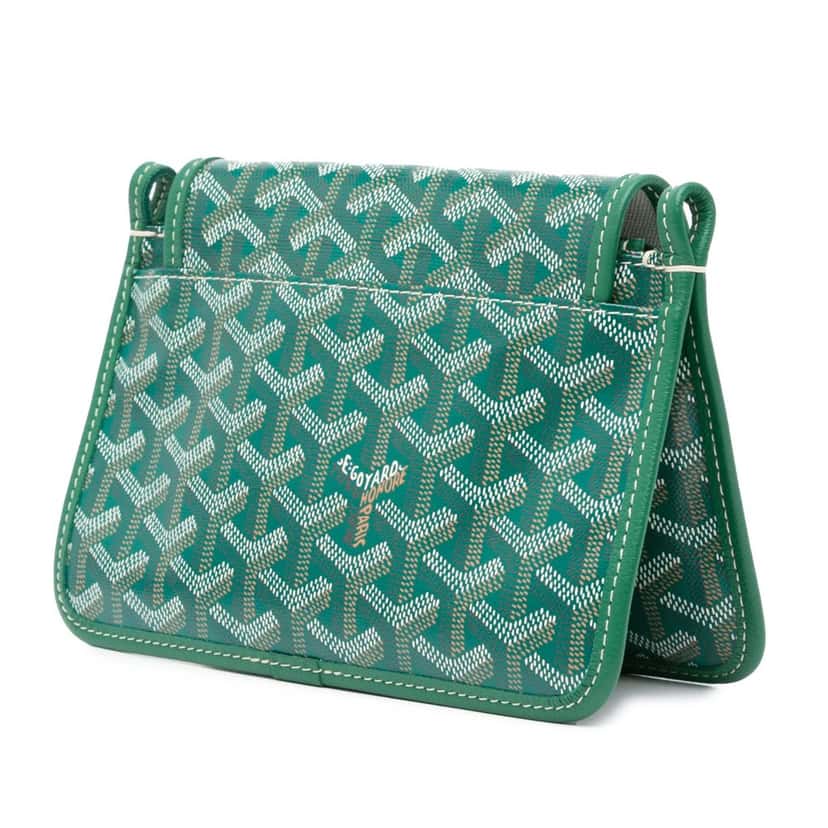 Goyard Goyardine Plumet Pocket Wallet Green Canvas Good condition - Back View