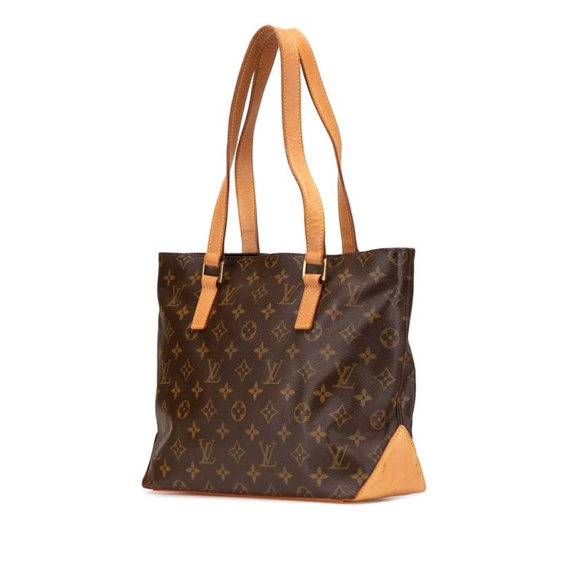 Louis Vuitton Monogram Cabas Piano Brown Canvas Good condition - Back View