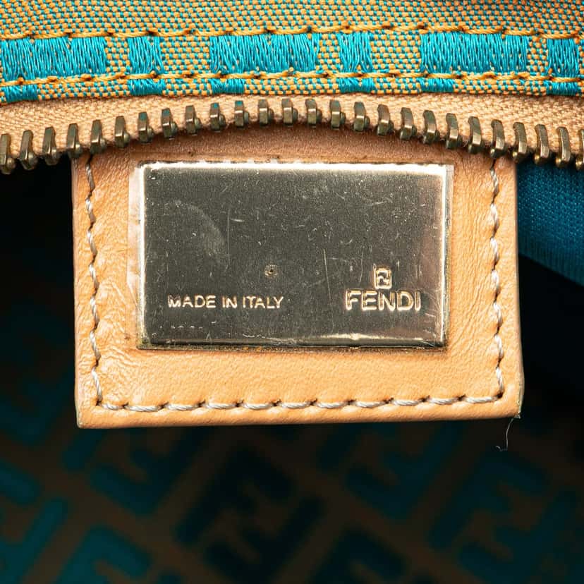 Fendi Zucchino Canvas Tote Brown Canvas Good condition - Box View