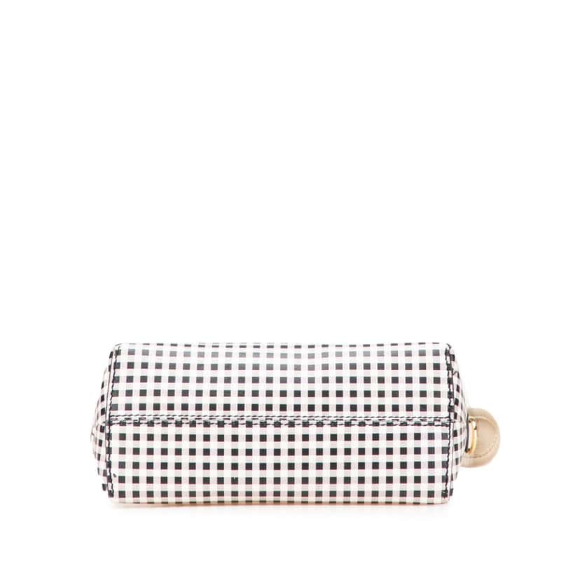 Fendi Mini Printed Leather Gingham By The Way Satchel White Leather Good condition - Inside View