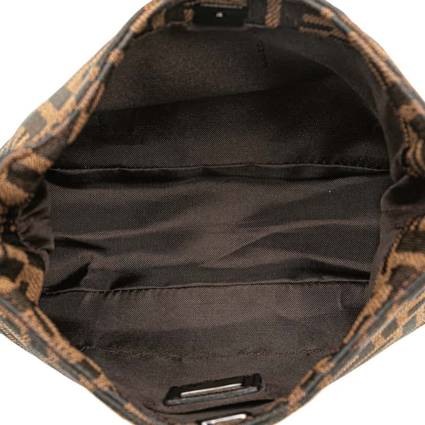 Fendi Zucca Canvas Shoulder Bag Brown Canvas Good condition - Model View