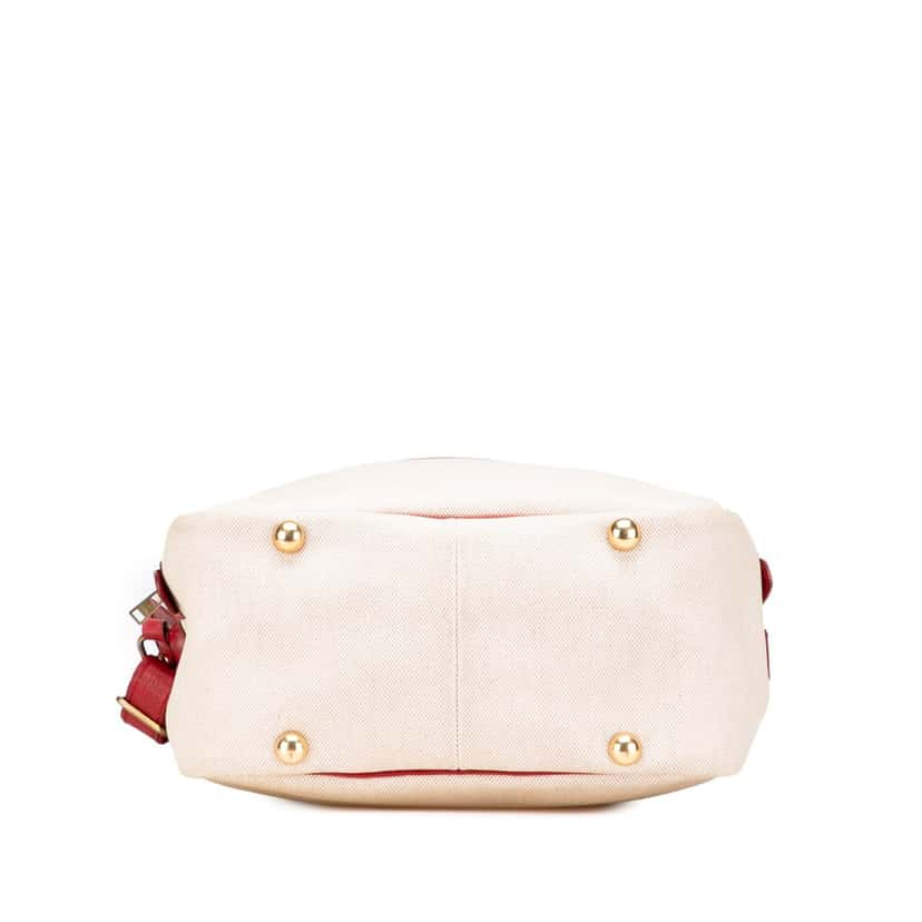 Hermès Toile and Clemence Victoria Messenger Bag Brown Canvas Good condition - Inside View