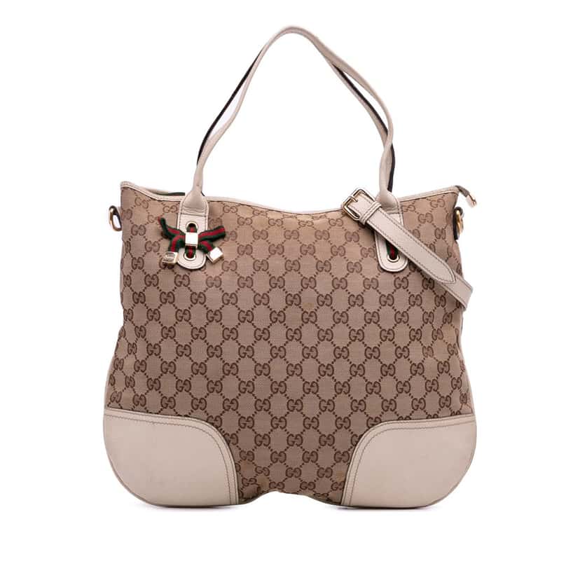 Gucci GG Canvas Princy Satchel Brown Canvas Good condition - Front View