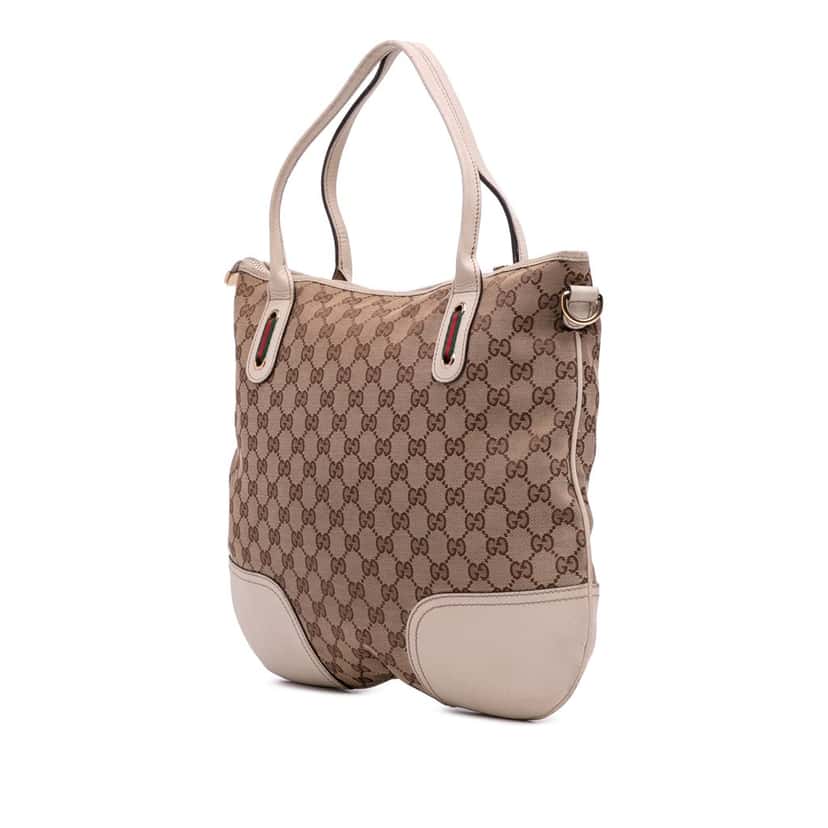 Gucci GG Canvas Princy Satchel Brown Canvas Good condition - Back View