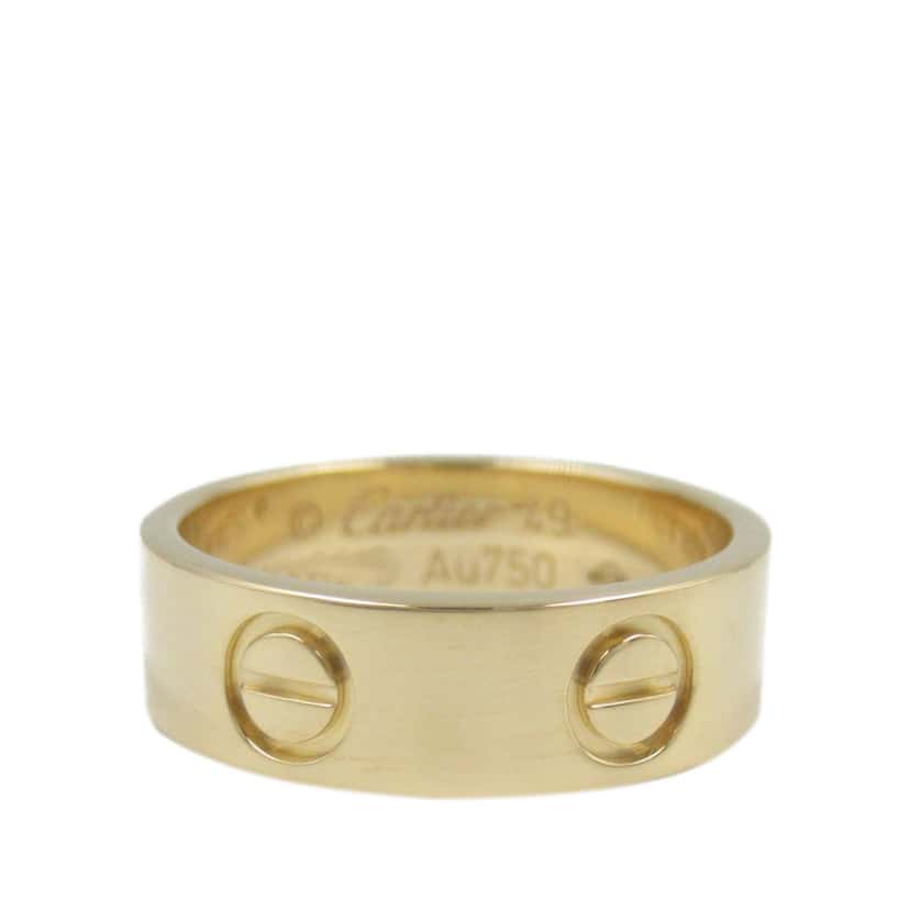 Cartier 18K Yellow Gold Classic Love Ring Gold Gold Good condition - Back View