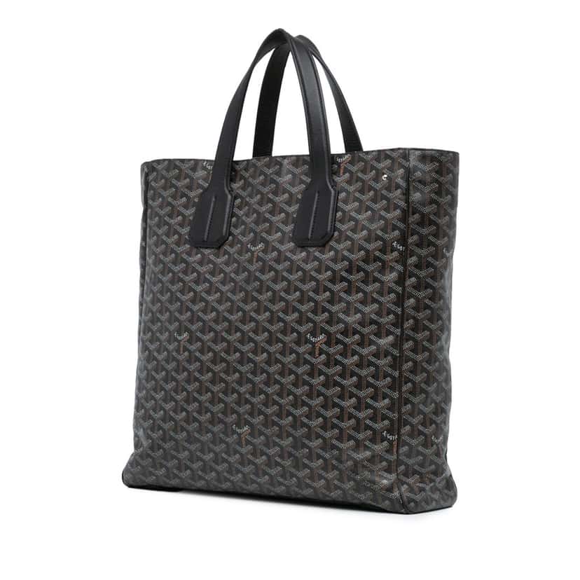 Goyard Goyardine Voltaire Black Canvas Good condition - Back View