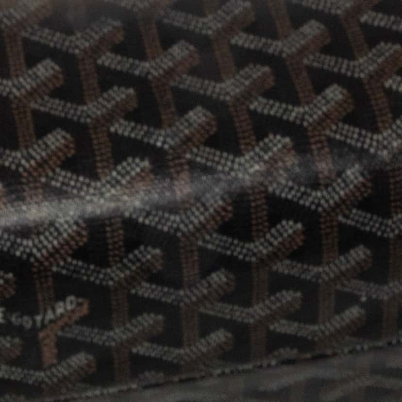 Goyard Goyardine Voltaire Black Canvas Good condition - Box View