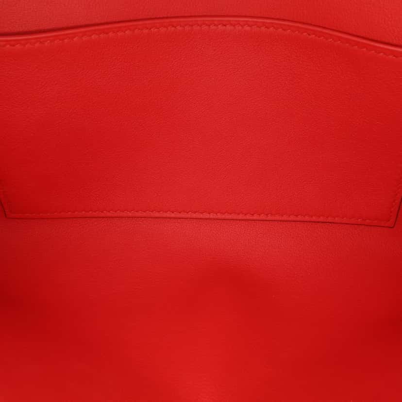 Hermès Tadelakt Medor 23 Red Leather Good condition - Model View