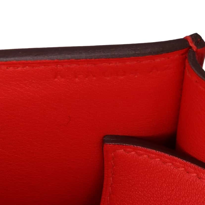 Hermès Tadelakt Medor 23 Red Leather Good condition - Box View