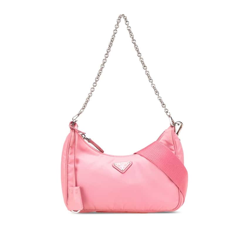 Prada Re Nylon Re Edition 2005 Satchel Pink Good condition - Front View