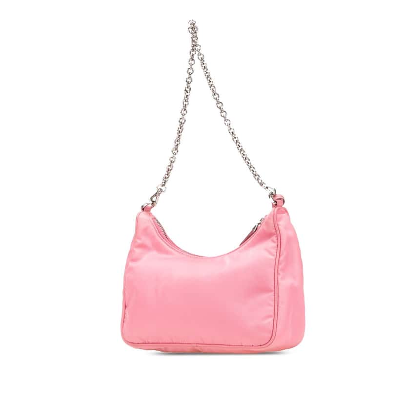 Prada Re Nylon Re Edition 2005 Satchel Pink Good condition - Back View