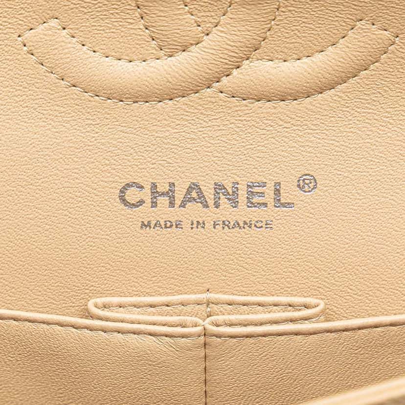 Chanel Medium Classic Caviar Double Flap Brown Leather Good condition - Box View