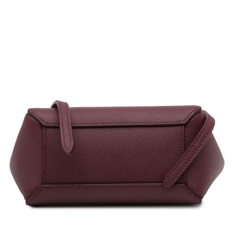 Celine Pico Grained Calfskin Belt Bag Red Leather Good condition - Inside View