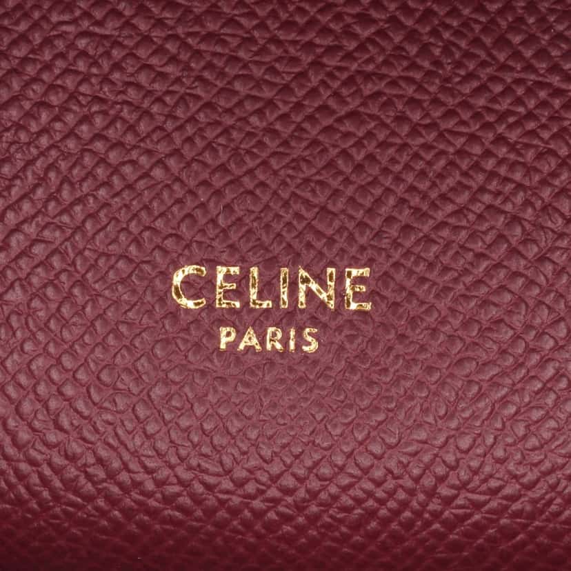Celine Pico Grained Calfskin Belt Bag Red Leather Good condition - Box View