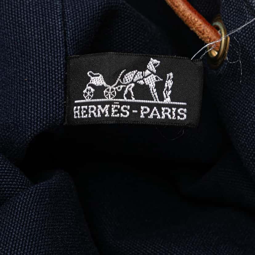 Hermès Toile Polochon Mimile Blue Canvas Good condition - Box View