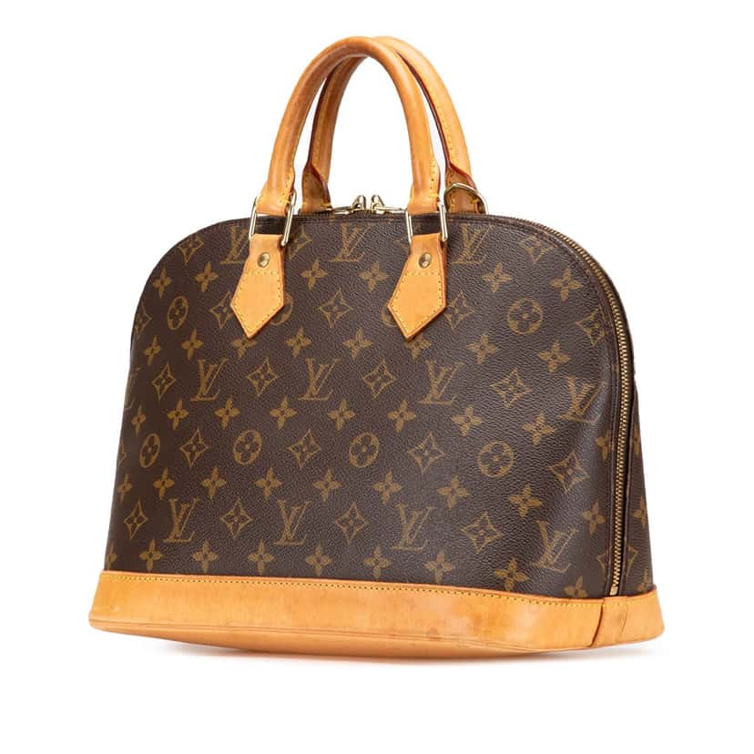 Louis Vuitton Monogram Alma PM Brown Canvas Good condition - Back View