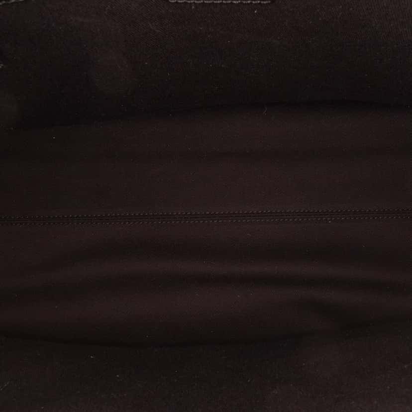 Versace Canvas Logo Print Tote Black Canvas Good condition - Model View