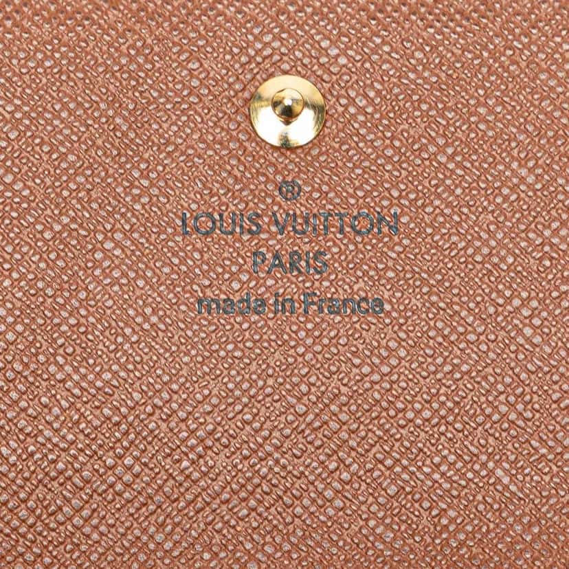 Louis Vuitton Monogram Portefeuille Elise Wallet Brown Canvas Good condition - Box View