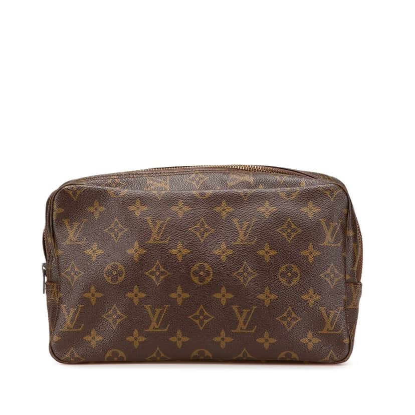 Louis Vuitton Monogram Trousse Toilette 28 Brown Canvas Good condition - Front View