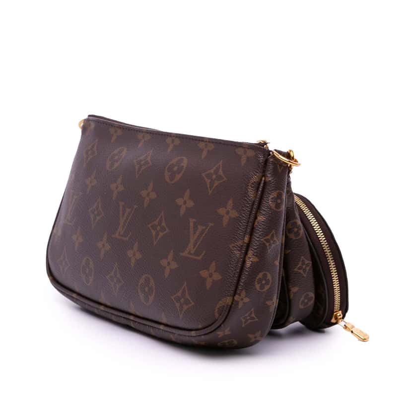 Louis Vuitton Monogram Multi Pochette Accessoires Brown Canvas Good condition - Back View