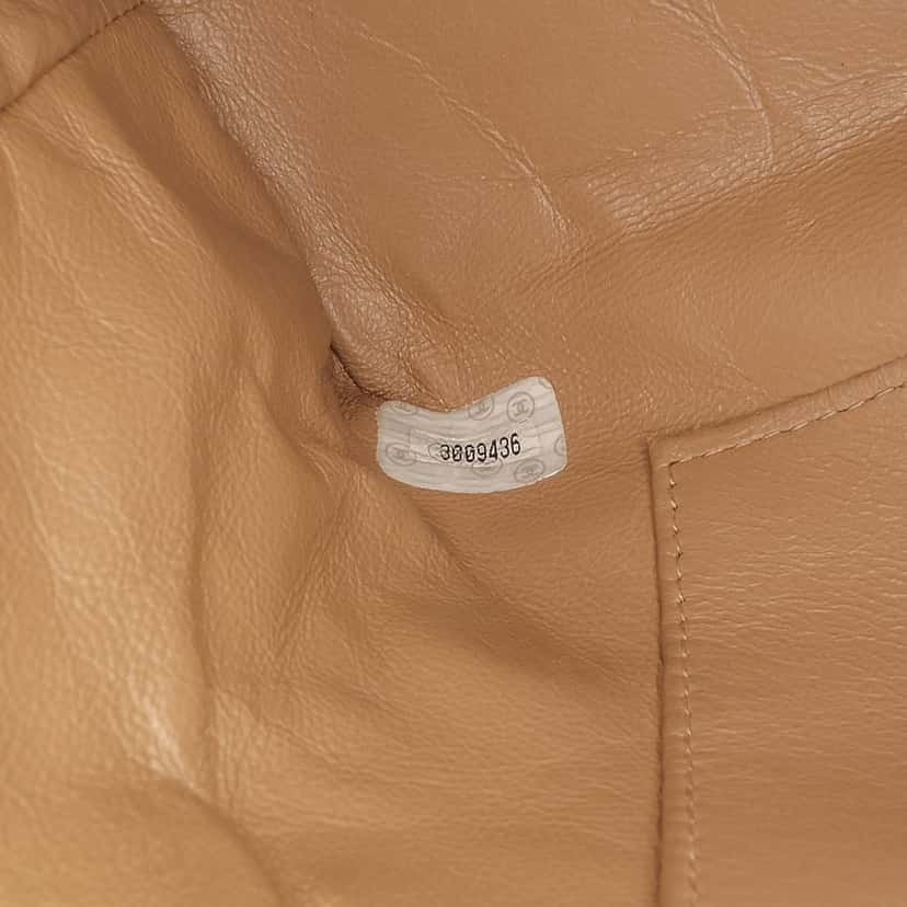Chanel Quilted Lambskin Sun Charm Chain Crossbody Brown Leather Good condition - Box View