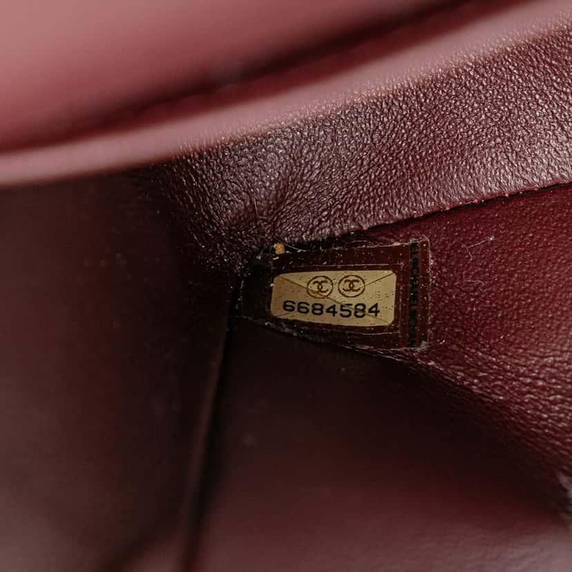 Chanel Medium Classic Lambskin Double Flap Black Leather Good condition - Box View