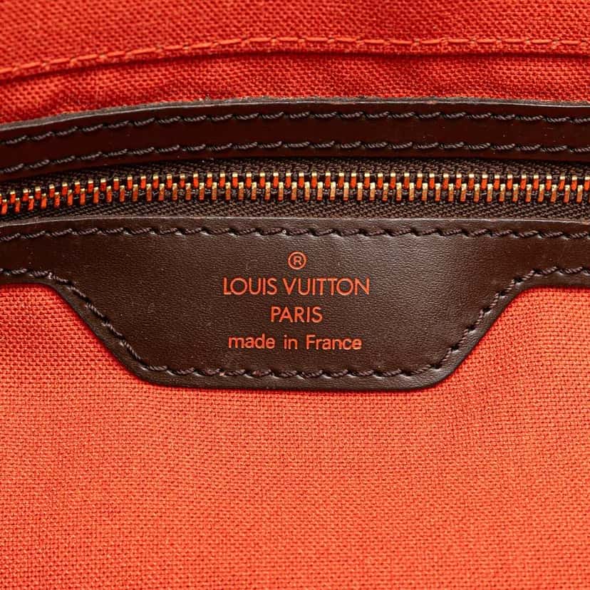 Louis Vuitton Damier Ebene Greenwich PM Brown Canvas Good condition - Box View