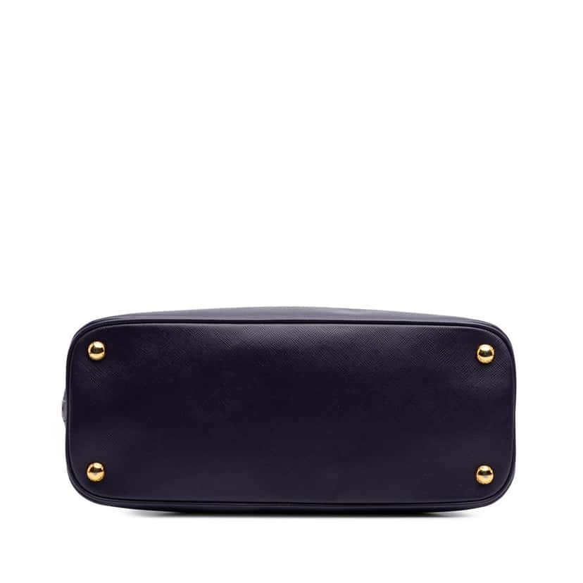 Prada Medium Saffiano Lux Promenade Satchel Purple Leather Good condition - Inside View