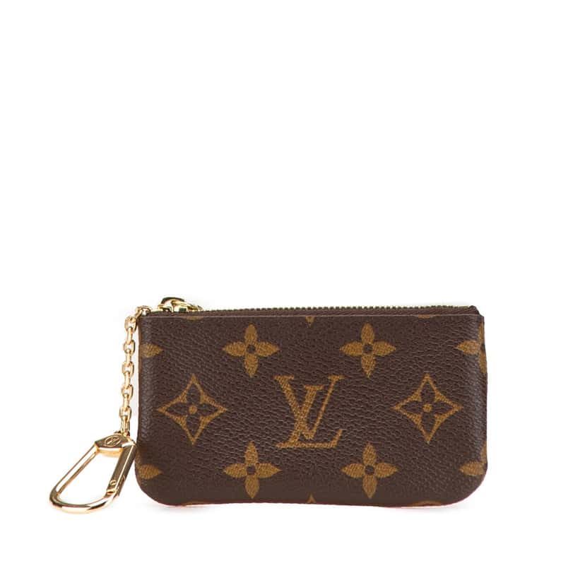 Louis Vuitton Monogram Key Pouch Brown Canvas Good condition - Front View
