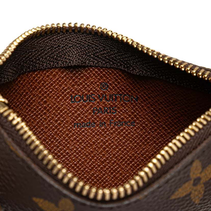 Louis Vuitton Monogram Key Pouch Brown Canvas Good condition - Box View