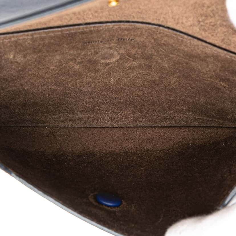 Celine Medium Smooth Calfskin Tie Knot Tote Blue Leather Good condition - Box View