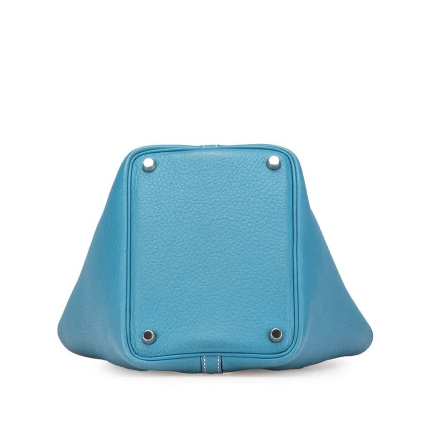 Hermès Clemence Picotin Lock 18 Blue Leather Good condition - Inside View